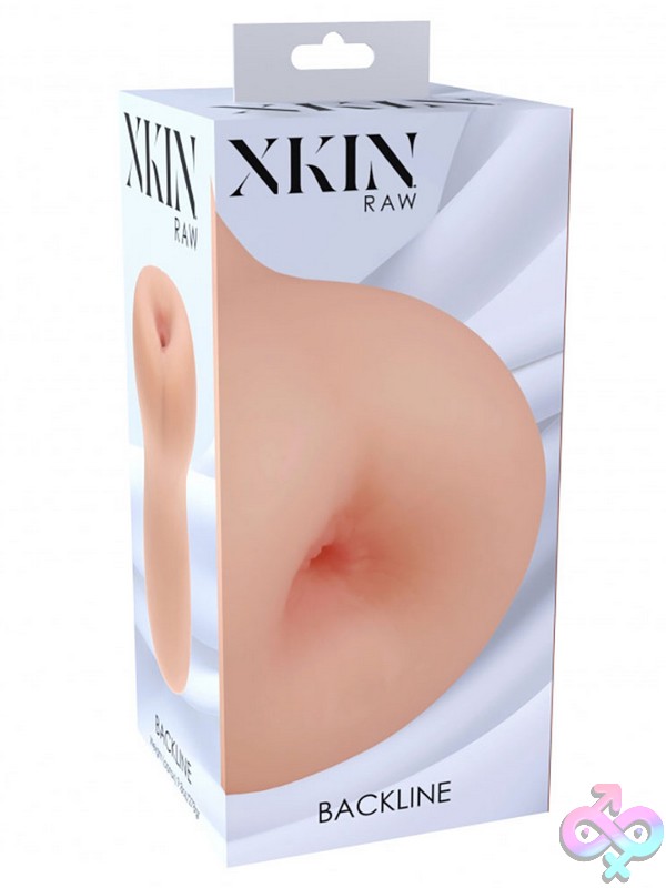 Discreet-Toys-Xkin-Raw-Backline-Tpe-Medium-Masturbator-278G-Flesh-Nu-St-Xkn011Fle Xkin Raw Backline Medium Tpe Masturbator In Beige With Lifelike Rear-Entry Design By Shots Toys
