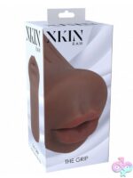 Xkin Raw The Grip TPE small masturbator in three skin-tone color options on a clean neutral background