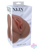 Velvet Vice large beige TPE masturbator with rounded realistic design by Shots Toys