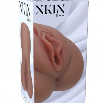 Velvet Vice large beige TPE masturbator with rounded realistic design by Shots Toys