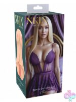 Elise large beige TPE masturbator with lace detail by Shots Toys