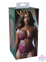 Medium beige realistic-feel TPE masturbator sleeve by Shots Toys
