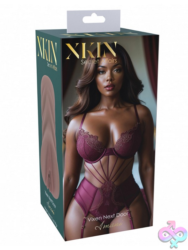 Discreet-Toys-Xkin-Secret-Affairs-Imani-Tpe-Medium-Masturbator-199G-Brown-Nu-St-Xkn004Brn Medium Beige Realistic-Feel Tpe Masturbator Sleeve By Shots Toys