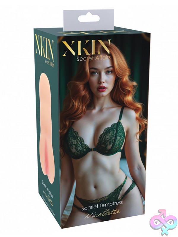 Discreet-Toys-Xkin-Secret-Affairs-Nicolette-Tpe-Medium-Masturbator-272G-Flesh-Nu-St-Xkn010Fle Xkin Secret Affairs Nicolette Medium Masturbator In Warm Beige Tpe By Shots Toys