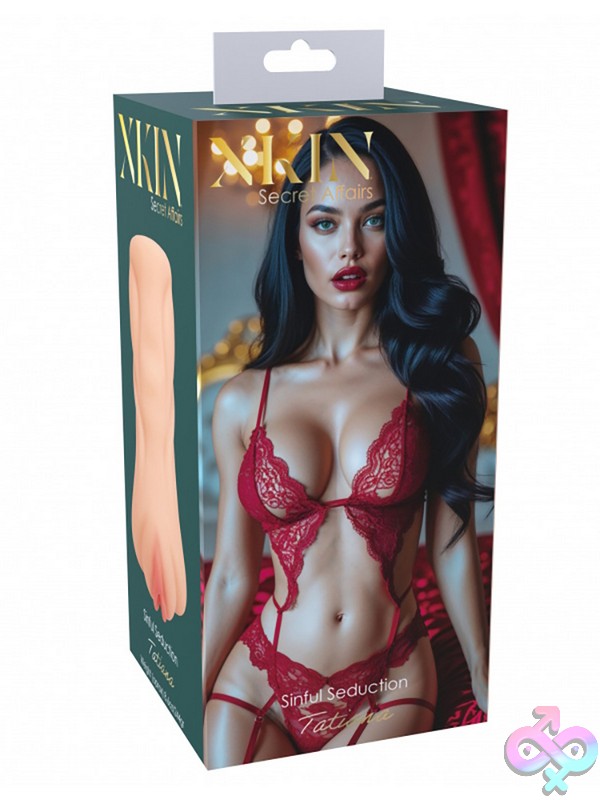 Discreet-Toys-Xkin-Secret-Affairs-Tatiana-Tpe-Medium-Masturbator-244G-Flesh-Nu-St-Xkn009Fle Tatiana Medium Masturbator In Flesh Beige Tpe With Realistic Texture By Shots Toys