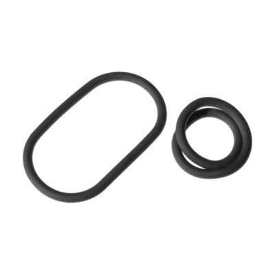Xplay Silicone 9 Inch Thin Wrap Ring by Perfect Fit — black adjustable silicone cock ring