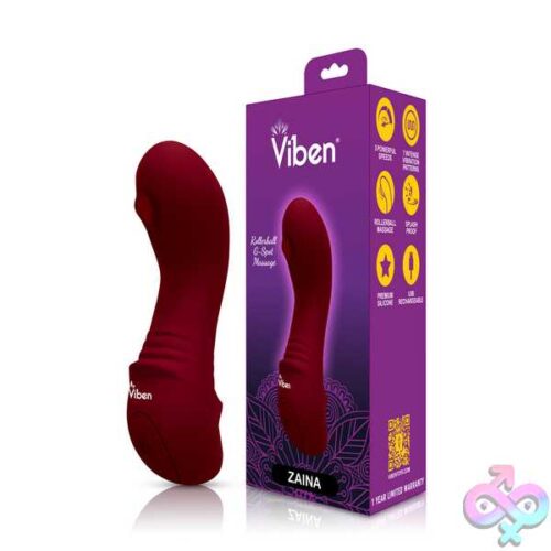 Zaina Mini Rollerball G-Spot Vibe - Ruby - Image 7