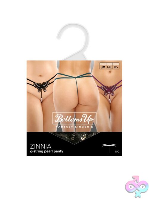 Zinnia Butterfly Pearl G-String In Purple – Queen Size - Image 3