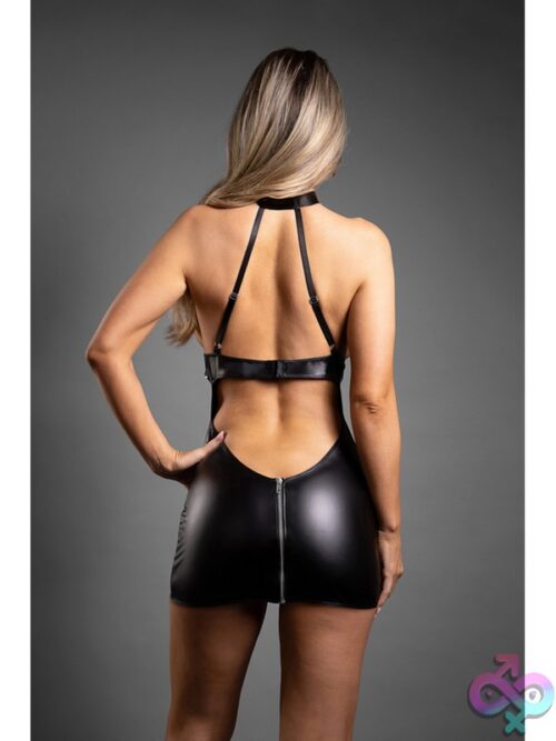 Zipper Chemise With Buckle Halter - Image 2