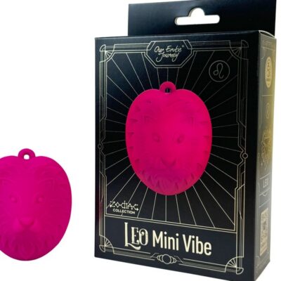 Zodiac Collection Leo mini clitoral vibe in pink liquid silicone by Our Erotic Journey