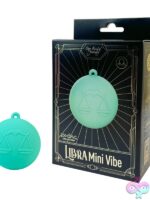 Light blue Libra Mini Vibe compact clitoral vibrator by Our Erotic Journey