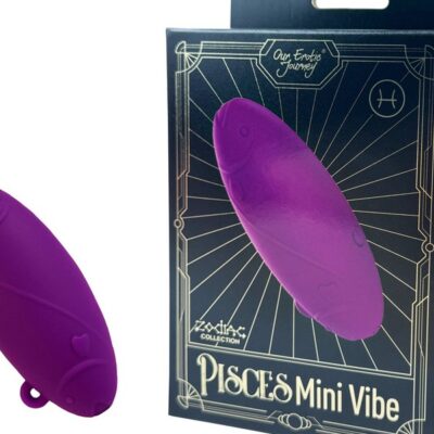 Zodiac Collection Pisces mini vibe in purple liquid silicone by Our Erotic Journey