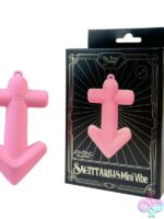 Sagittarius Mini Vibe light pink liquid silicone clitoral vibrator by Our Erotic Journey
