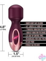 Zola Rechargeable Silicone Mini Wand – Purple - Image 3