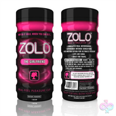 The Girlfriend Cup stroker by Zolo Cup in pink — phthalate-free beginner masturbation sleeve