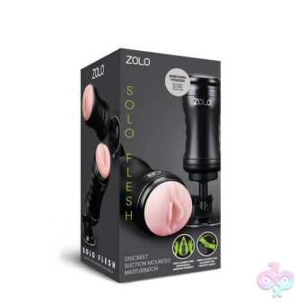 Zolo Cup Sex Toys - Zolo Solo Flesh Discreet Suction Mounted Masturbator
