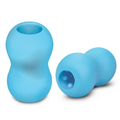 Zolo Mini Stroker Blue by Zolo Cup — dual-texture masturbation sleeve