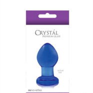 nsnovelties Sex Toys - Crystal Premium Glass Plug - Small - Clear Blue