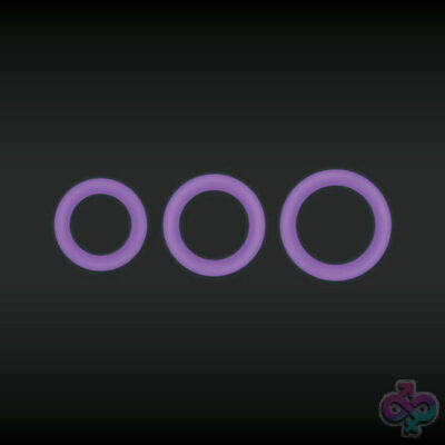 Firefly Halo Cockring Medium Purple by nsnovelties — glow-in-the-dark silicone cock ring
