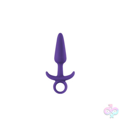inya prince small purple tapered silicone anal plug by nsnovelties