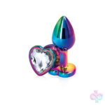 nsnovelties Sex Toys - Rear Assets - Multicolor Heart - Small - Clear