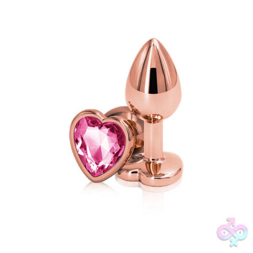 nsnovelties Sex Toys - Rear Assets - Rose Gold Heart - Small - Pink