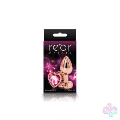 nsnovelties Sex Toys - Rear Assets - Rose Gold Heart - Small - Pink