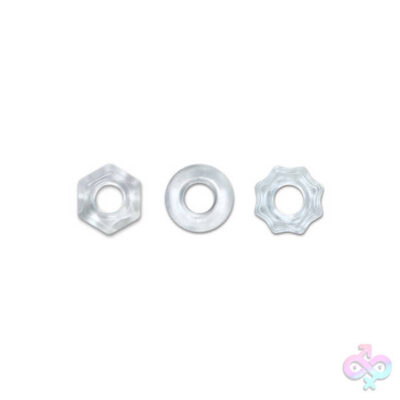 Renegade Chubbies black stackable cock ring set by nsnovelties
