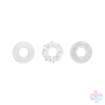 Renegade Dyno Rings black TPE bondage cock ring set by nsnovelties