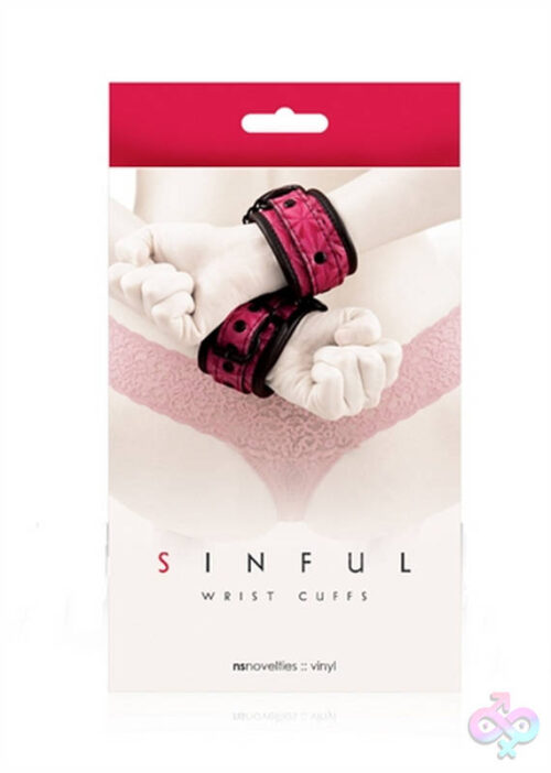 nsnovelties Sex Toys - Sinful Wrist Cuffs - Pink