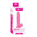 jelly dildo Love 9" Pink by Viben
