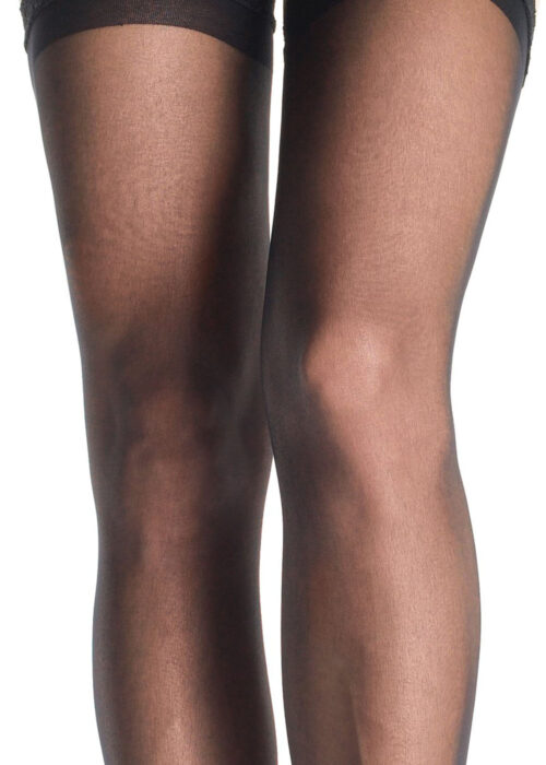 Lace Thigh Highs Sheer Black By Leg Avenue