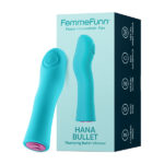 thrusting g spot vibrator Hana Bullet Thumping Turquoise by Femme Funn