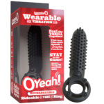 vibrating cock ring sex Rechargeable O Yeah Silicone Black by Screaming O
