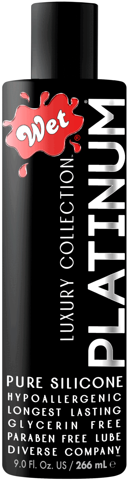 Wet Platinum Premium Silicone Lubricant by Wet — paraben-free, never-sticky formula