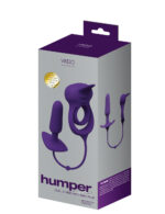 anal vibrator Humper Rechargeable Dual C-Ring With Plug Purple by VeDO