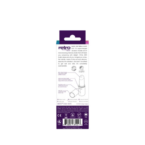 Retro Bullet Vibrator Rechargeable Purple By Vedo