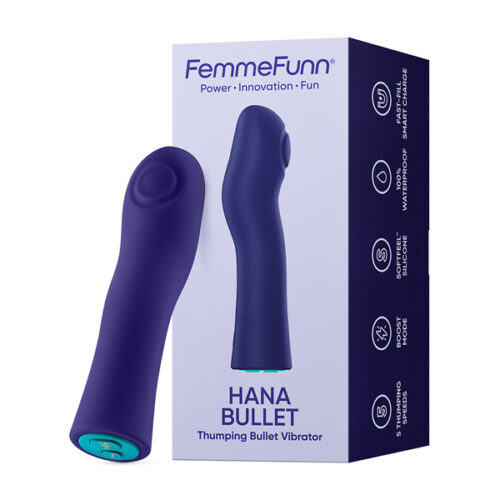 Thrusting G Spot Vibrator Hana Bullet Thumping Purple By Femme Funn