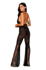 flair leg bodystocking - one size - black by Dreamgirl