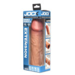 thick penis extension Jock 1.5" Silicone Sleeve Tan by Curve Toys