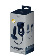 anal vibrator Humper Rechargeable Dual C-Ring With Plug Black by VeDO