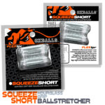 ball stretcher cock ring steel Squeeze Short Ballstretcher Clear by Oxballs