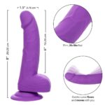 neon silicone dildo Studs 6 Inch Purple by CalExotics