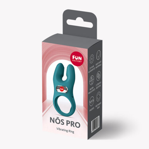 Vibrating Cock Ring With Clit Stimulator Ns Classic Green By Fun Factory