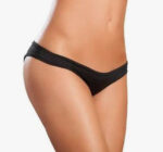 opaque bralette and booty shorts Flattering Mini Srunchy Panty - Medium/large Black by Mapale