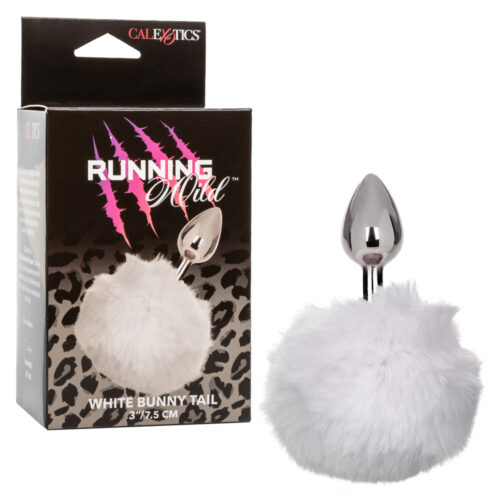 Bunny Tail Anal Plug Running Wild White By Calexotics