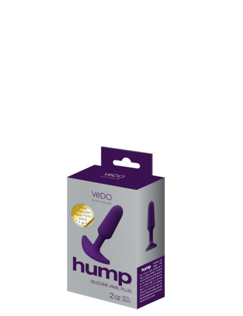 Hump Anal Plug Silicone Purple By Vedo
