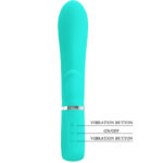 super soft rabbit vibrator Thomas Silicone Turquoise by Pretty Love
