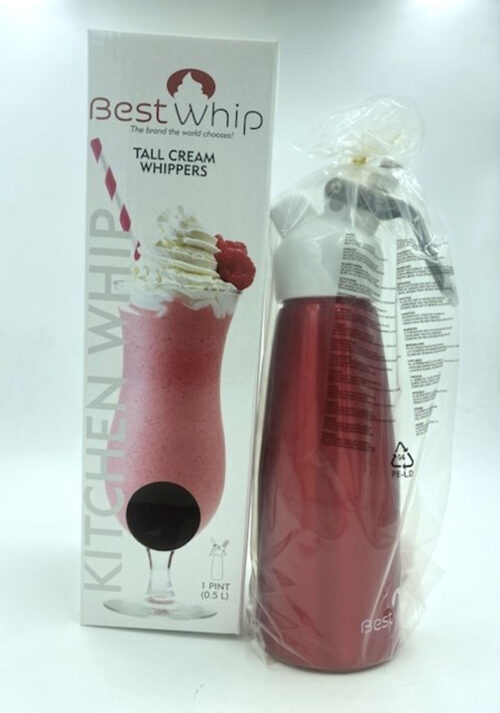 Sex With Whipped Cream Tall Whipper 1 Pint Red By J.s. Marketing