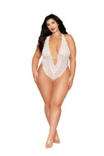 teddy and harness dmnd - one size - white by Dreamgirl